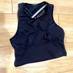 MICHI Adriatic Crop Top w/built in bra Size M